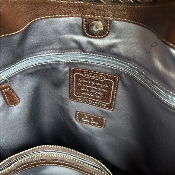 NWOT COACH DYLAN EMBOSSED PYTHON LEATHER TOTE BAG Limited Edition